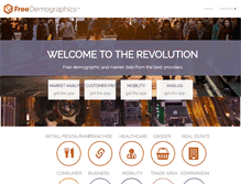Tablet Screenshot of freedemographics.com